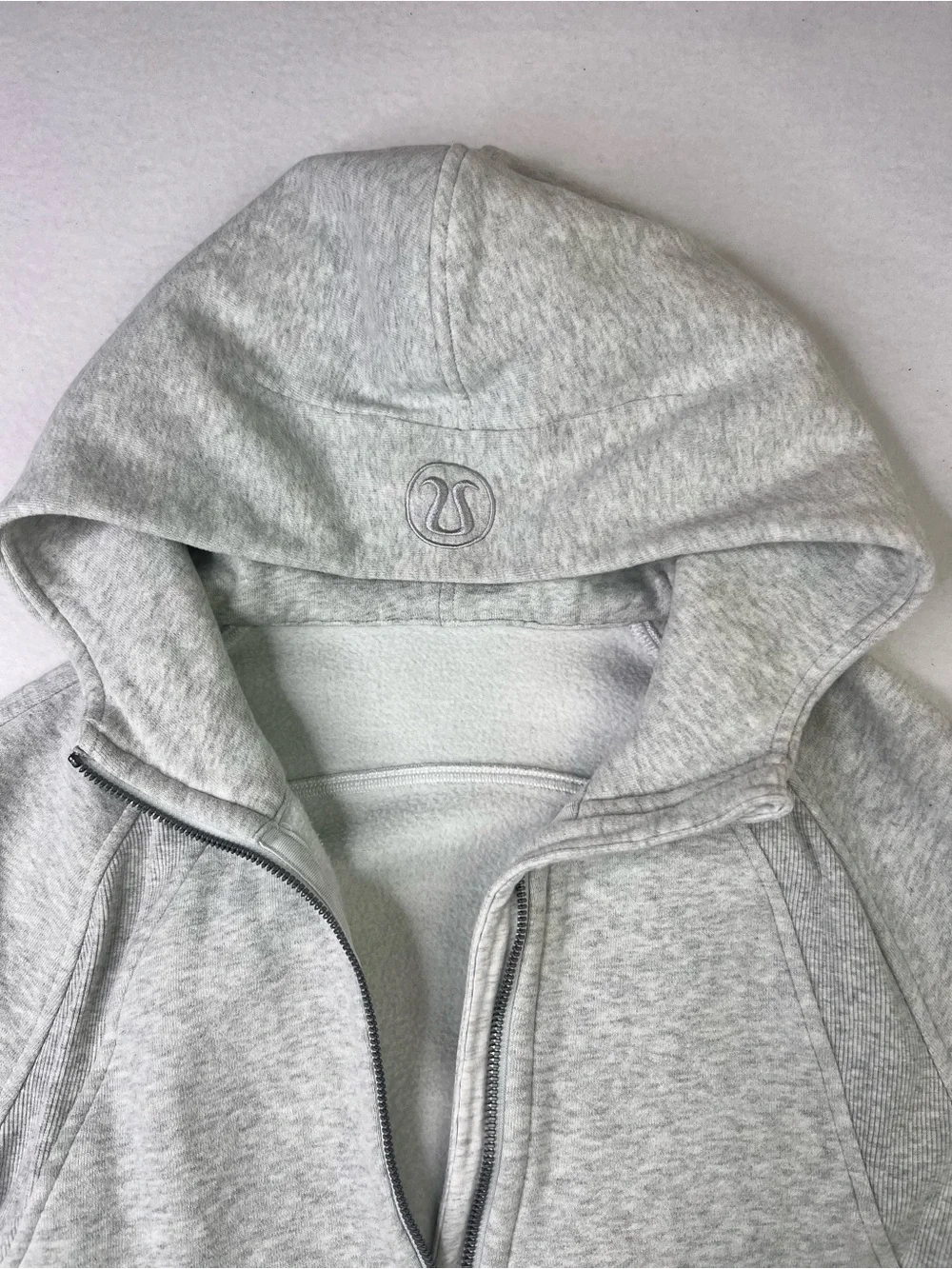 Lululemon Scuba Oversized Hoodie Heather Gray Half Zip Fleece Pullover XS/S